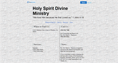 Desktop Screenshot of holyspirit.faithweb.com