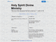 Tablet Screenshot of holyspirit.faithweb.com