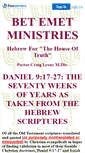 Mobile Screenshot of daniel70wks.faithweb.com