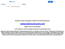 Tablet Screenshot of islamicmiracles.faithweb.com