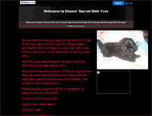 Tablet Screenshot of dianessacredshihtzus.faithweb.com