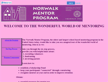 Tablet Screenshot of norwalkmentorprogram.faithweb.com