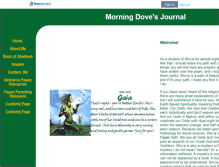 Tablet Screenshot of morningdove.faithweb.com