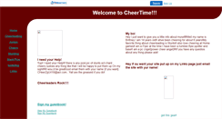Desktop Screenshot of cheertime.faithweb.com