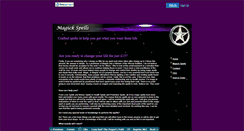 Desktop Screenshot of magickspells.faithweb.com