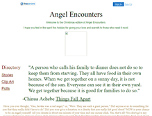 Tablet Screenshot of angelencounters.faithweb.com