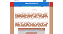 Desktop Screenshot of desarrollocomunitario.faithweb.com