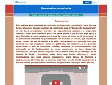 Tablet Screenshot of desarrollocomunitario.faithweb.com