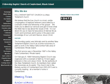 Tablet Screenshot of fellowship-baptist-church.faithweb.com