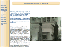 Tablet Screenshot of muhammadstemple12.faithweb.com