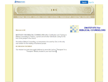 Tablet Screenshot of ibc.faithweb.com