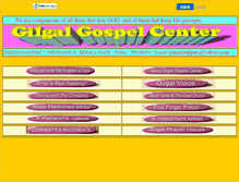 Tablet Screenshot of gilgal.faithweb.com