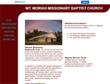 Tablet Screenshot of mt.moriahmbc.faithweb.com