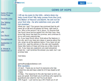 Tablet Screenshot of gemsofhope.faithweb.com