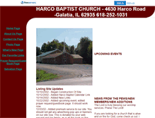 Tablet Screenshot of harcobaptistchurch.faithweb.com