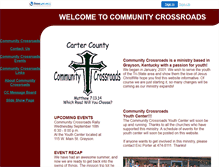 Tablet Screenshot of communitycrossroads.faithweb.com