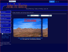 Tablet Screenshot of joshuatreeministries.faithweb.com