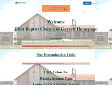 Tablet Screenshot of first-baptist.faithweb.com