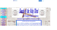 Desktop Screenshot of churchoftheholyword.faithweb.com