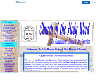 Tablet Screenshot of churchoftheholyword.faithweb.com