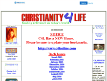 Tablet Screenshot of c4l.faithweb.com