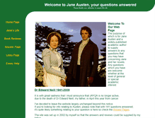 Tablet Screenshot of janeausten.faithweb.com