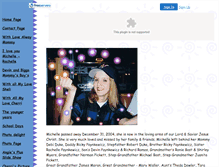 Tablet Screenshot of michellelynn.faithweb.com