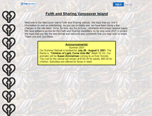 Tablet Screenshot of faithandsharing.faithweb.com