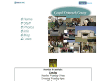 Tablet Screenshot of gospeloutreachcenter.faithweb.com