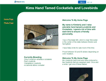 Tablet Screenshot of kimsbirds.faithweb.com