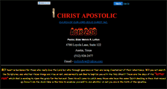 Desktop Screenshot of christapostolicaustin.faithweb.com