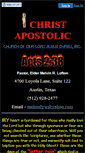 Mobile Screenshot of christapostolicaustin.faithweb.com