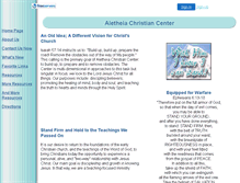 Tablet Screenshot of aletheiachristiancenter.faithweb.com