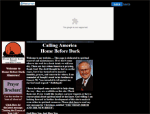Tablet Screenshot of homebeforedark.faithweb.com