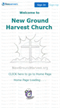 Mobile Screenshot of newgroundharvest.faithweb.com