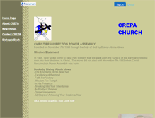 Tablet Screenshot of crepachurch.faithweb.com