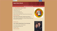Desktop Screenshot of eaglevisionchurch.faithweb.com
