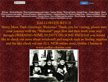 Tablet Screenshot of halloweenwitch.faithweb.com