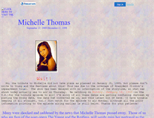 Tablet Screenshot of michellethomas.faithweb.com