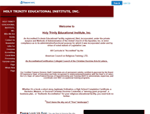 Tablet Screenshot of holytrinityed.faithweb.com