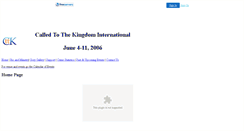 Desktop Screenshot of calledtothekingdom.faithweb.com