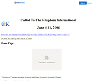 Tablet Screenshot of calledtothekingdom.faithweb.com