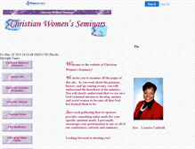 Tablet Screenshot of christianwomenseminars.faithweb.com