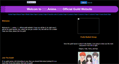 Desktop Screenshot of animeguild.faithweb.com