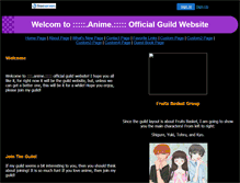 Tablet Screenshot of animeguild.faithweb.com