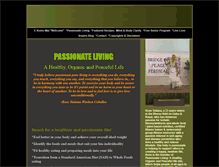 Tablet Screenshot of passionateliving.faithweb.com