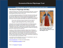 Tablet Screenshot of ecumenicalmarianpilgrimage.faithweb.com