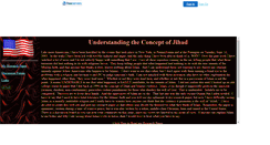 Desktop Screenshot of islamicjihad.faithweb.com