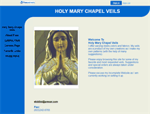 Tablet Screenshot of holymarychapelveils.faithweb.com