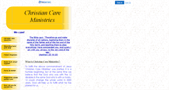 Desktop Screenshot of christiancare.faithweb.com